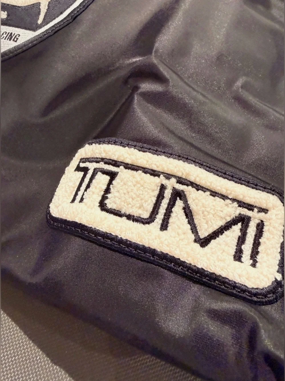 NEW Tumi McLaren 23.0” JUST IN CASE Multi PATCH TOTE BAG - BLACK & WHITE